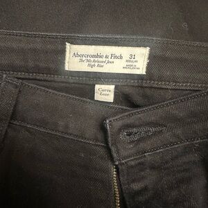 Abercrombie 90s relaxed curve love no fade black